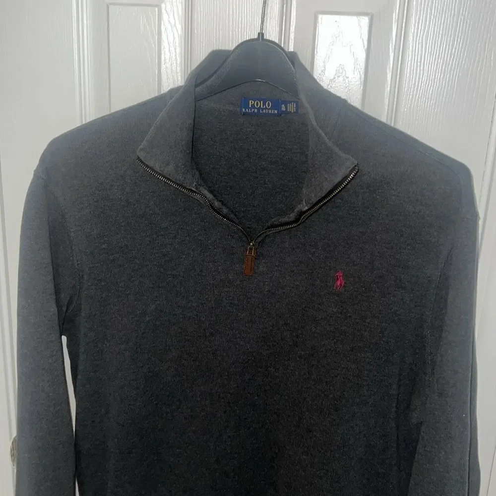 Polo Ralph Lauren sweater gray red